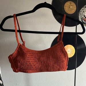 orange bikini top!